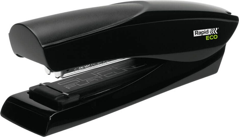 Flachheftgerät Rapid Fashion ECO 24812301, bis 25 Blatt, Einlegetiefe: 70mm, für
24/6+26/6 Klammern, schwarz, Pack 6 Stück, schwarz
