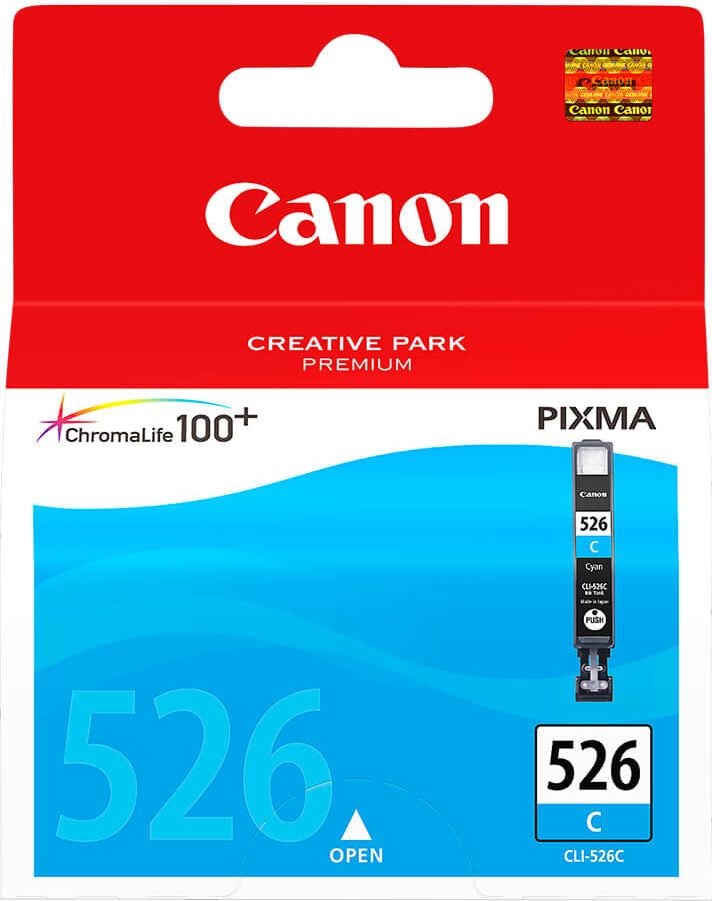 Canon Tintenpatrone CLI-526C, cyan, (4541B001), 9ml