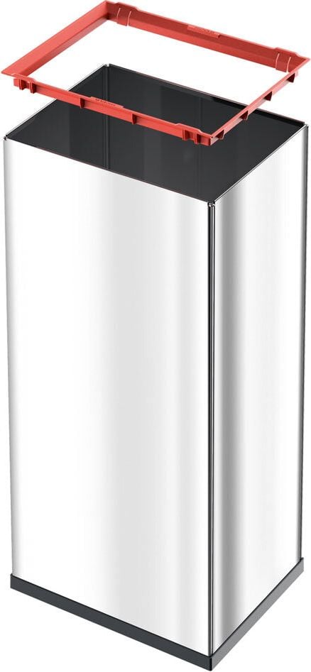 Abfallsammler Hailo Big-Box Swing L 8401110, 35 Liter, Edelstahl/schwarz