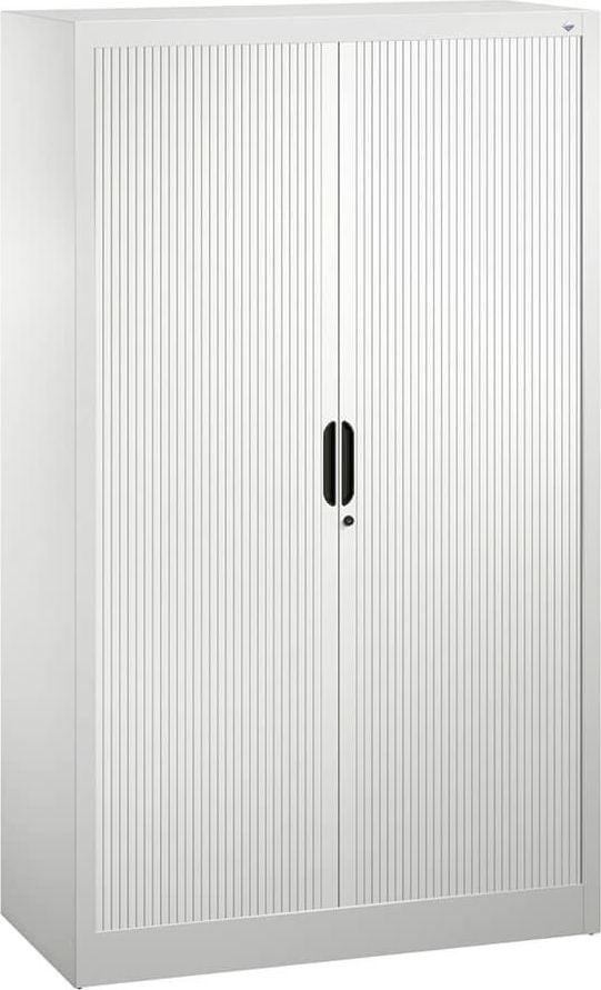 Aktenschrank CP Omnispace 3212-00, 100x166x42cm (BxHxT), 2 Querrollläden,
3 Fachböden, 4 Ordnerhöhen, hellgrau