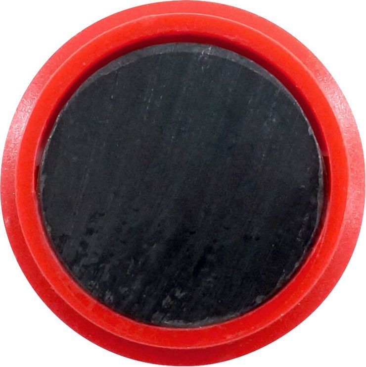 Magnete a-series AS1687, 38mm Durchmesser, 1500g Tragfähigkeit, Pack 10 Stück, rot