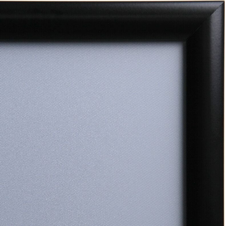Plakatrahmen Showdown Displays Klapprahmen KRA3G25C, A3, 25mm Aluminium-Klapprahmen farbig, 328x451mm, schwarz