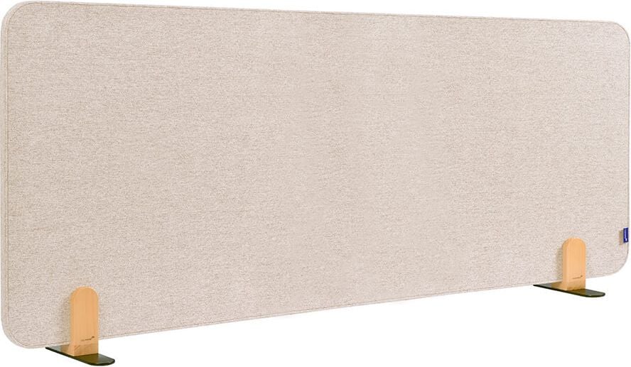 Tischtrennwand Legamaster ELEMENTS Akustik 60x160cm, freistehend, schallabsorbierendes Pinboard,
rahmenlos, doppelseitig nutzbar, Montage im
Querformat, inkl. 2 Aufstell-Halterungen, beige