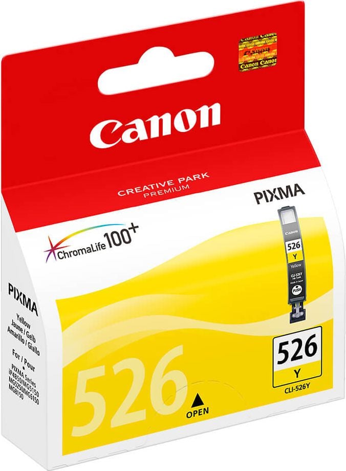 Canon Tintenpatrone CLI-526Y, yellow, (4543B001), 9ml