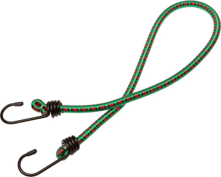 Gepäckspanner Conacord 521518, 80cm lang, Belastbarkeit max. 7kg, 2 Stahlhaken, grün, Gummi, Pack 2 Stück