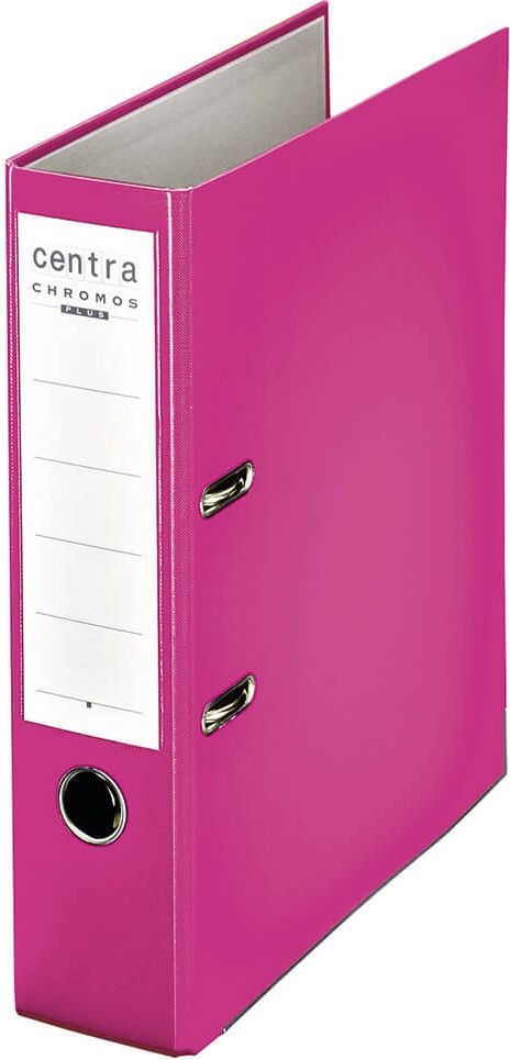 Ordner A4 Centra Chromos 2301, 80mm, PP, A4, 8cm Rücken, PP-Folie, pink
