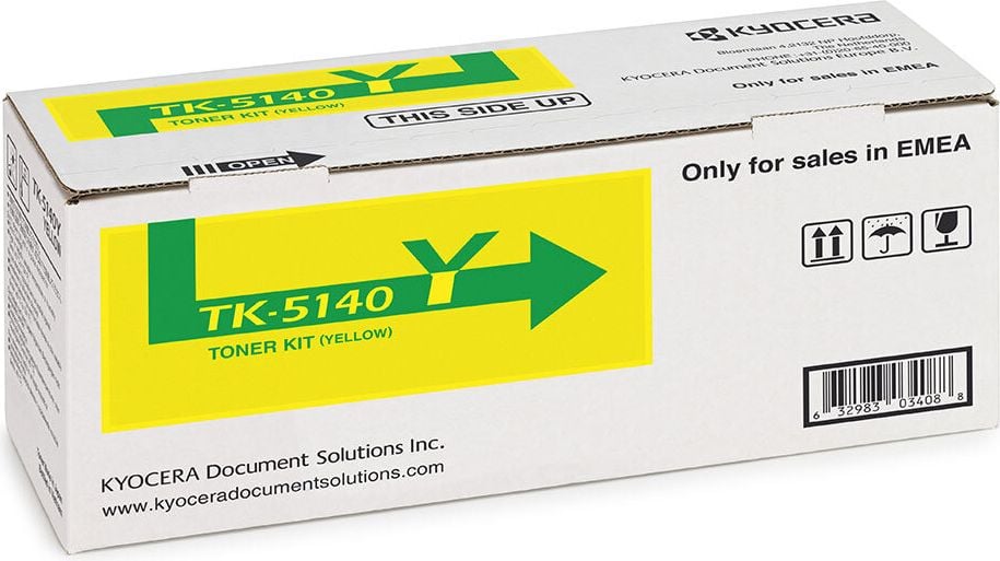 Kyocera Lasertoner TK-5140Y, yellow, 5.000 Seiten