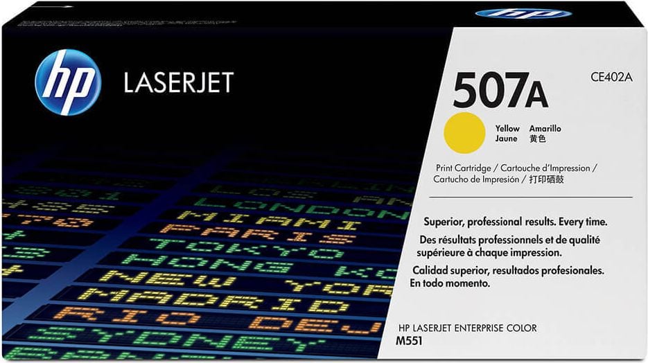 HP Lasertoner CE402A Nr. 507A, yellow, 6.000 Seiten