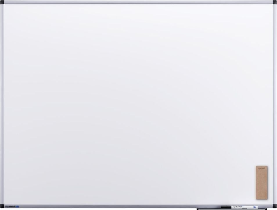 Whiteboard Legamaster UNITE 7-108154, 90x120cm, lackiert, trocken abwischbar, Aluminiumrahmen, Wandaufhängung, inkl. Zubehör, FSC, EU Ecolabel