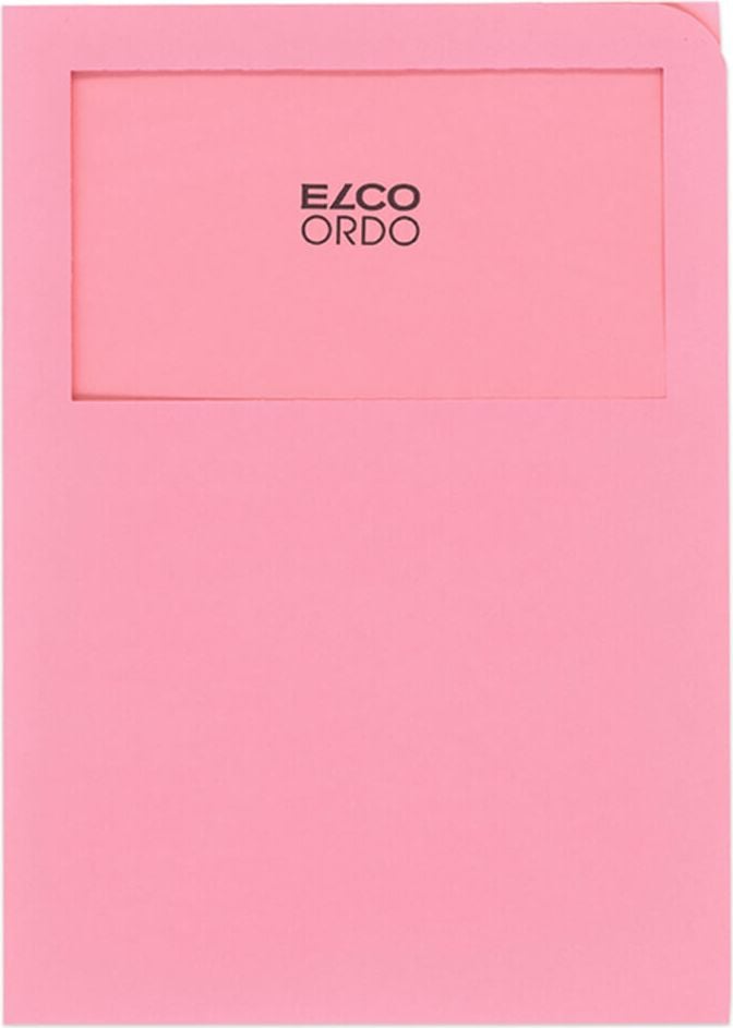 Sichtmappen Elco Ordo classico Organisationsmappe 29469, A4, Karton 120 g/m², Sichtfenster, Pack 100
Stück, rosa