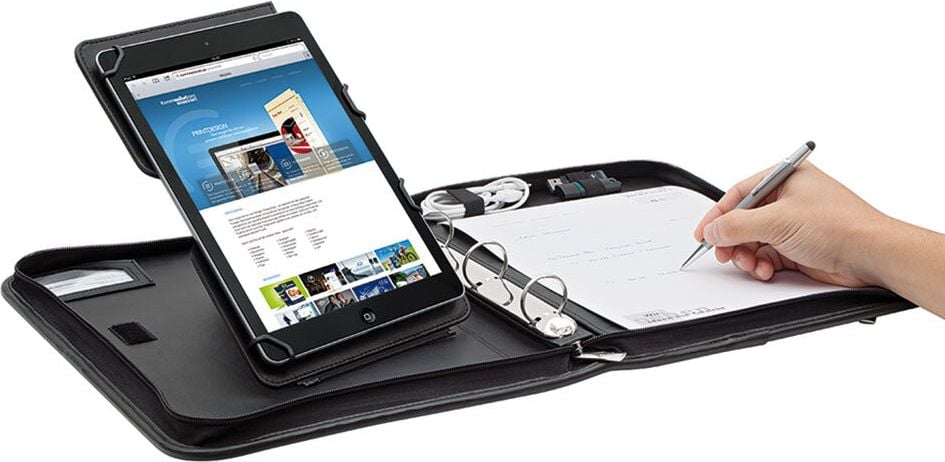 Konferenzmappen Wedo Tablet-Organizer ELEGANCE 5874901, für A4, Kunstleder/Nylon, schwarz