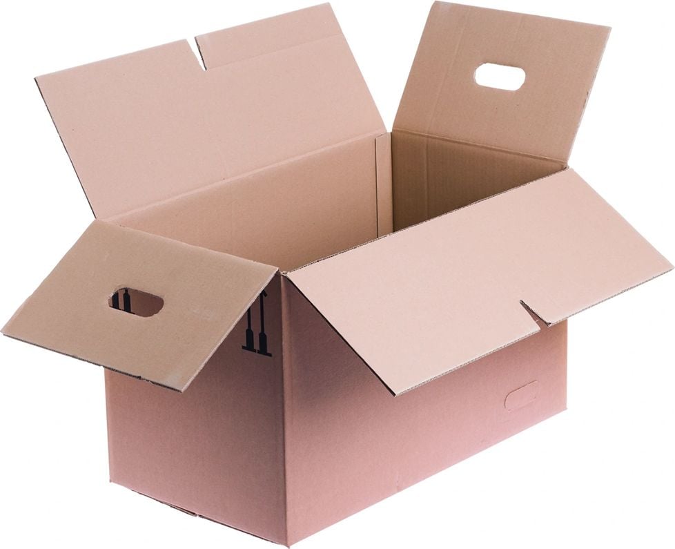 Umzugskarton Fefco 0208 KXXUM-TYP2BC, 440x340x474mm (LxBxH), braun, Pack 10 Stück