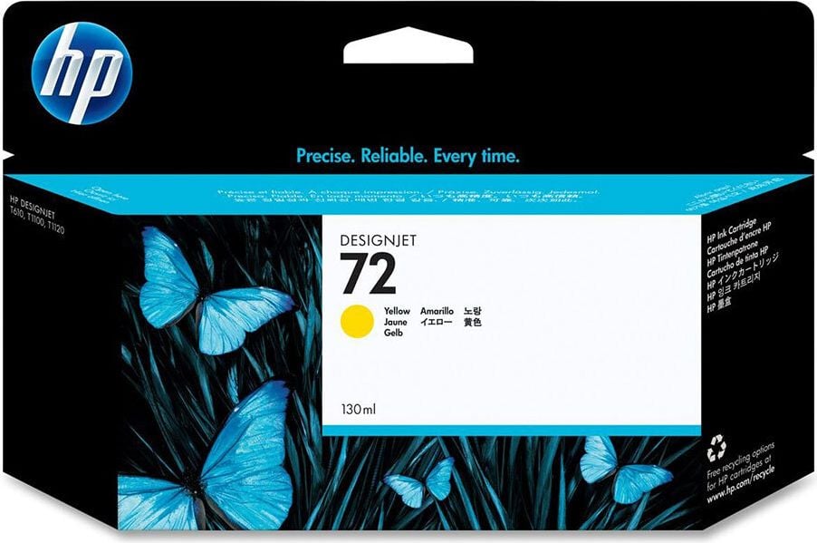 HP Tintenpatrone C9373A Nr. 72, yellow, 130ml