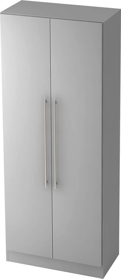 Aktenschrank Hammerbacher Solid 7100, 80x200,4x42cm (BxHxT), 2 Flügeltüren,
Relinggriff, grau