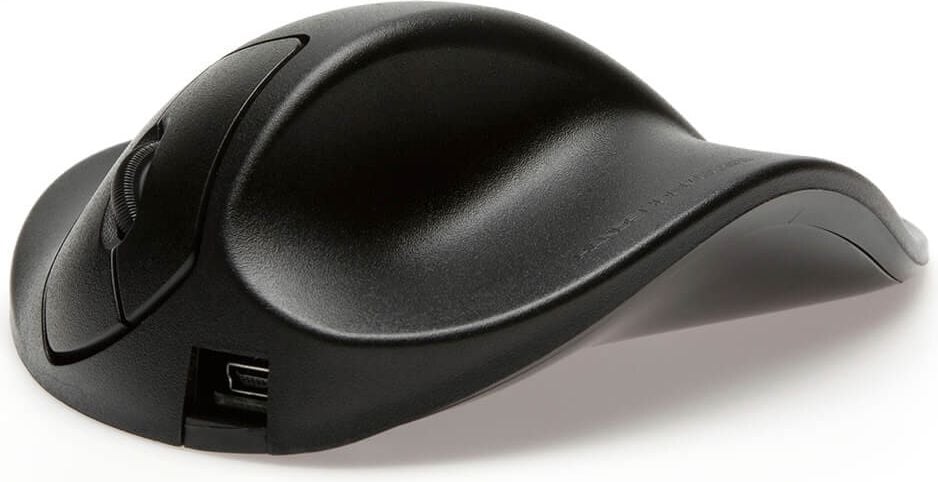 Maus BakkerElkhuizen HandShoeMouse Wireless Medium BNEP190LW, vertikal, für Linkshänder, Funk, schwarz