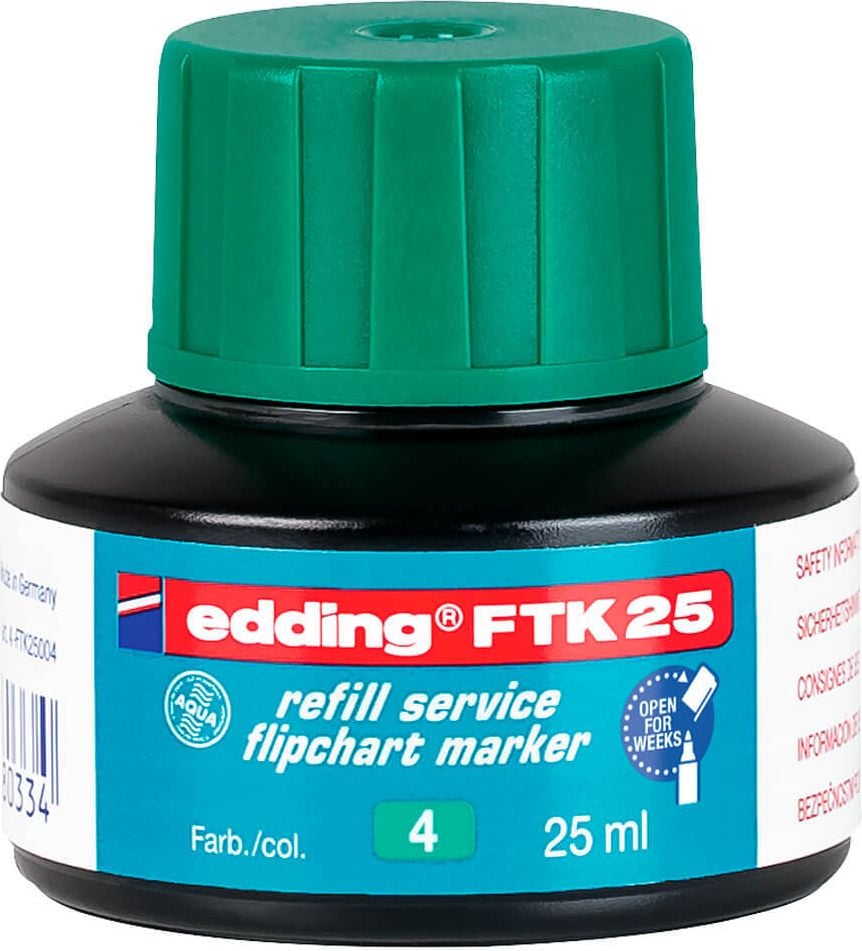 Flipchartmarker Nachfülltusche Edding FTK-25, 25ml, grün