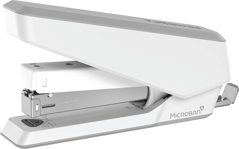 Heftgerät Fellowes EasyPress LX850 5011801/5013001, bis 25 Blatt Heftleistung, für 24/6, 26/6 Klammern, antibakterieller Schutz, weiß
