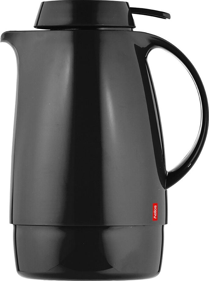 Isolierkannen Helios Servitherm 7202, Inhalt: 0,6 Liter, Kunststoff, Drucktastenverschluss, schwarz