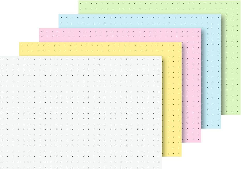 Karteikarten Brunnen A6 102260395, dotted (punktkariert), Pack 100 Stück,
sortiert