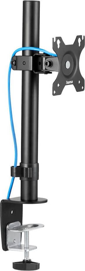 Monitorhalter Hama FULLMOTION Einzelarm 118489, 1 Arm, Tragfähigkeit bis zu 10 kg, höhen- und
tiefenverstellbar, Klemmhalterung, schwarz