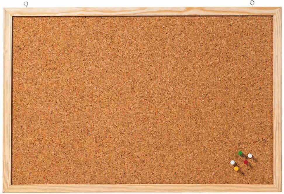 Pinntafeln Franken CC-KT4060, 40x60cm, Tafelfläche aus Kork, Holzrahmen