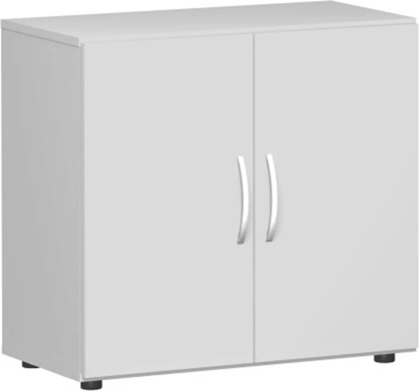 Aktenschrank Geramöbel Mailand S-382100, 80x75,2x42cm (BxHxT), 1 Flügeltür,
Bogengriff, hellgrau