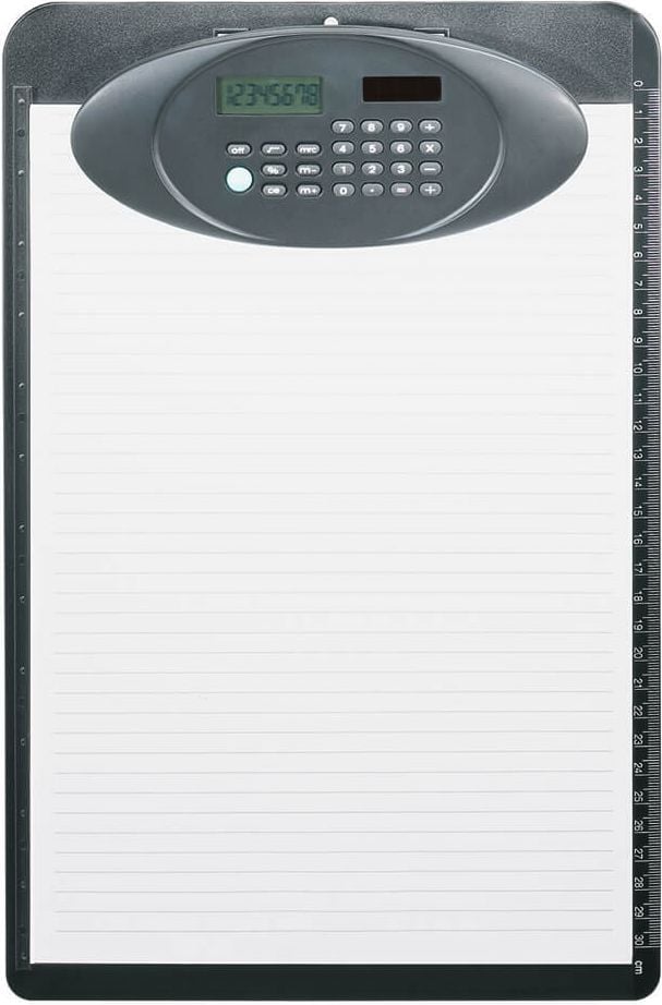 Klemmbretter Ecobra 792251, A4, Kunststoff, Solarrechner, schwarz