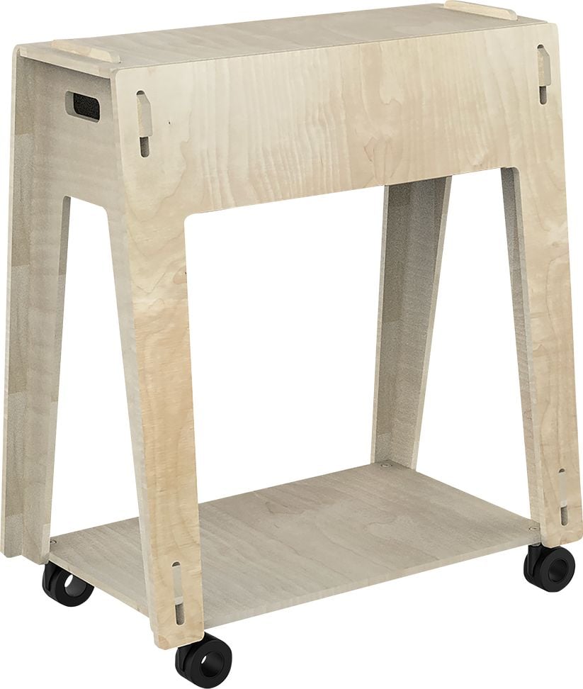 Whiteboard-Ständer Playroom Donkey Jr. 868771000, auf Rollen, für Playroom Playboards und Toolboxen, 70,8x83,6x41cm, Holz, FSC