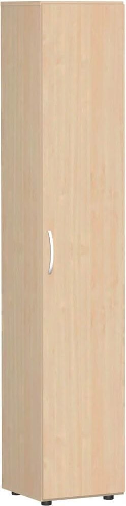 Aktenschrank Geramöbel Mailand S-346100, 40x216x42cm (BxHxT), 1 Flügeltür,
Bogengriff, ahorn
