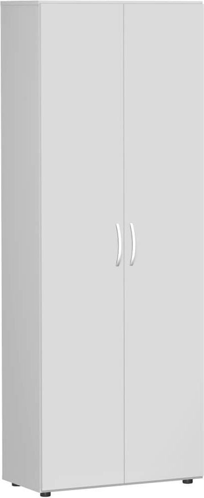 Aktenschrank Geramöbel Mailand S-386002, 80x216x42cm (BxHxT),
2 Flügeltüren, Bogengriff, hellgrau
