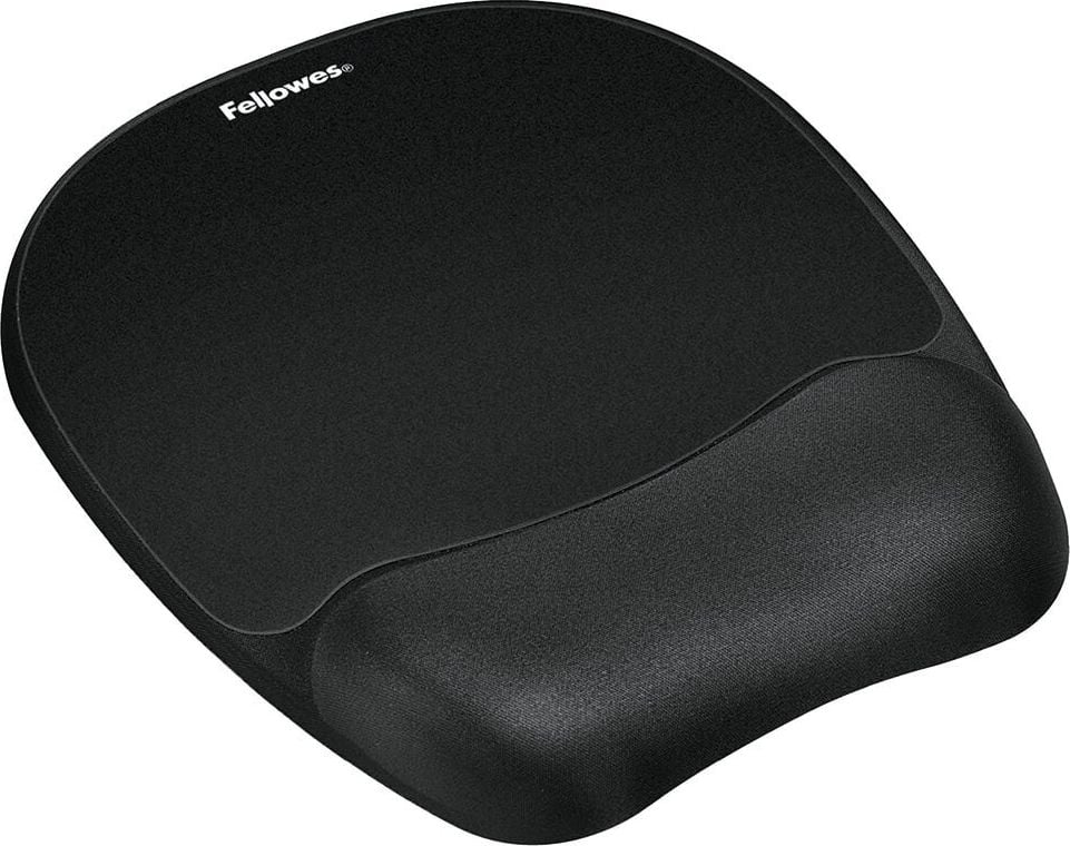 Mauspad Fellowes Memory Foam 9176501, 20,2x23,5cm, inkl. Handgelenkauflage,
schwarz, schwarz