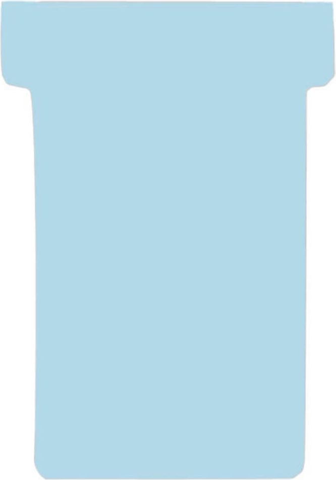 Einsteckkarten Franken T-Karten Größe 1 TK10, 17x47mm, blanko, Pack 100 Stück, hellblau