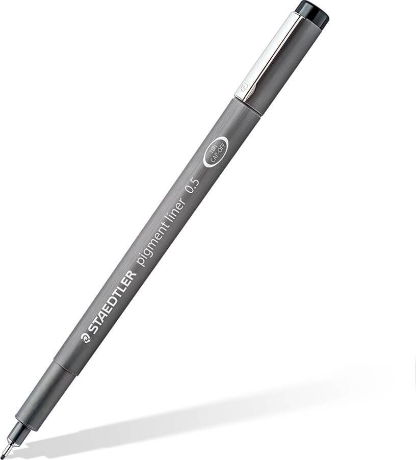 Fineline Staedtler pigment liner 308 05-SBK12, ca. 0,5 mm, Etui mit 12 Farben