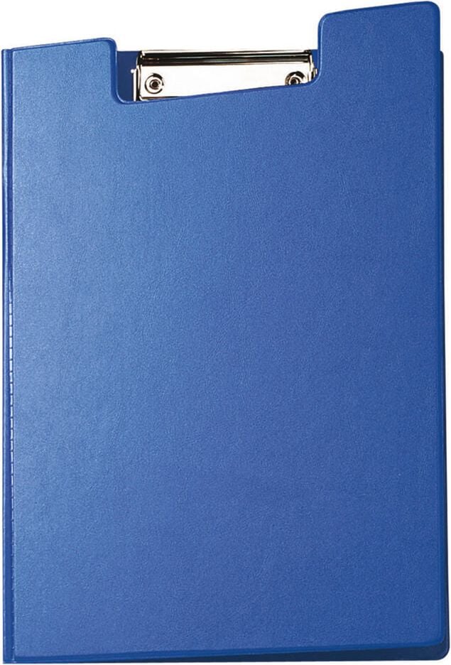 Klemmmappen a-series Schreibmappen A4, Innentasche, Stiftehalter, blau