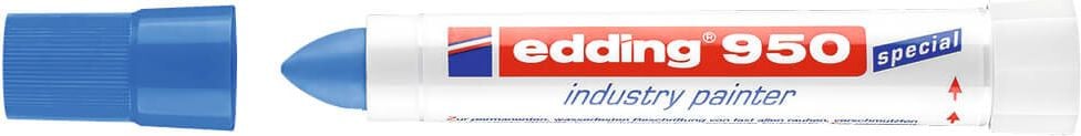 Pastenmarker Edding 950 Industrie Pastenmarker, ca. 10mm, Rundspitze, für besonders schwierige Oberflächen, blau