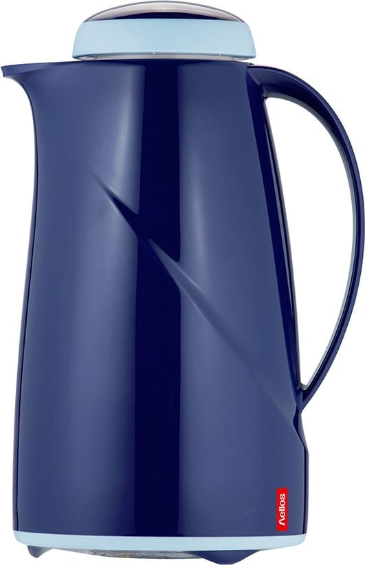 Isolierkannen Helios Wave 2944, Inhalt: 1 Liter, Kunststoff, spülmaschinenfest, Drehverschluss, dunkelblau