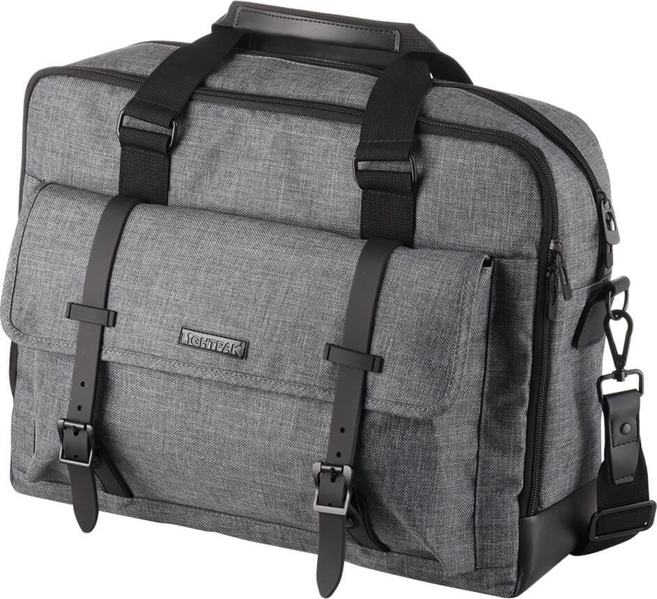 Notebooktasche Lightpak Laptoptasche TWYX 46163, für 15 Zoll Notebooks, Tragegriffe,
abnehmbarer Schulterriemen, Polyester, grau, grau