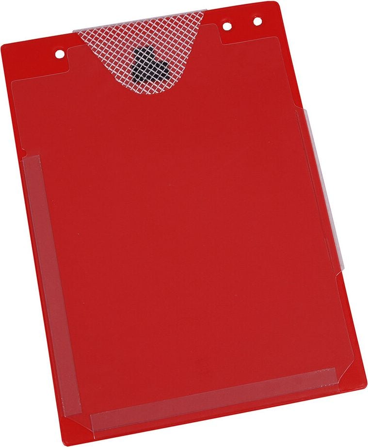 Auftragstasche Eichner Jumbo, DIN A4, mit Dehnfalte, Schlüsselfach mit
Klettverschluss, Pack 10 Stück, rot