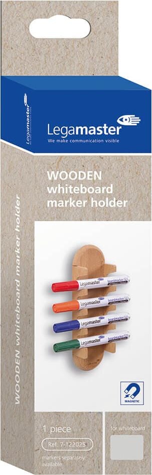 Whiteboard-Markerhalter Legamaster WOODEN 7-122025, für 4 Boardmarker, magnetisch, ohne Inhalt,
Holz, FSC-zertifiziert