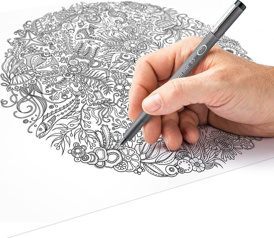 Fineliner Staedtler pigment liner 308 05, ca. 0,5mm, schwarz