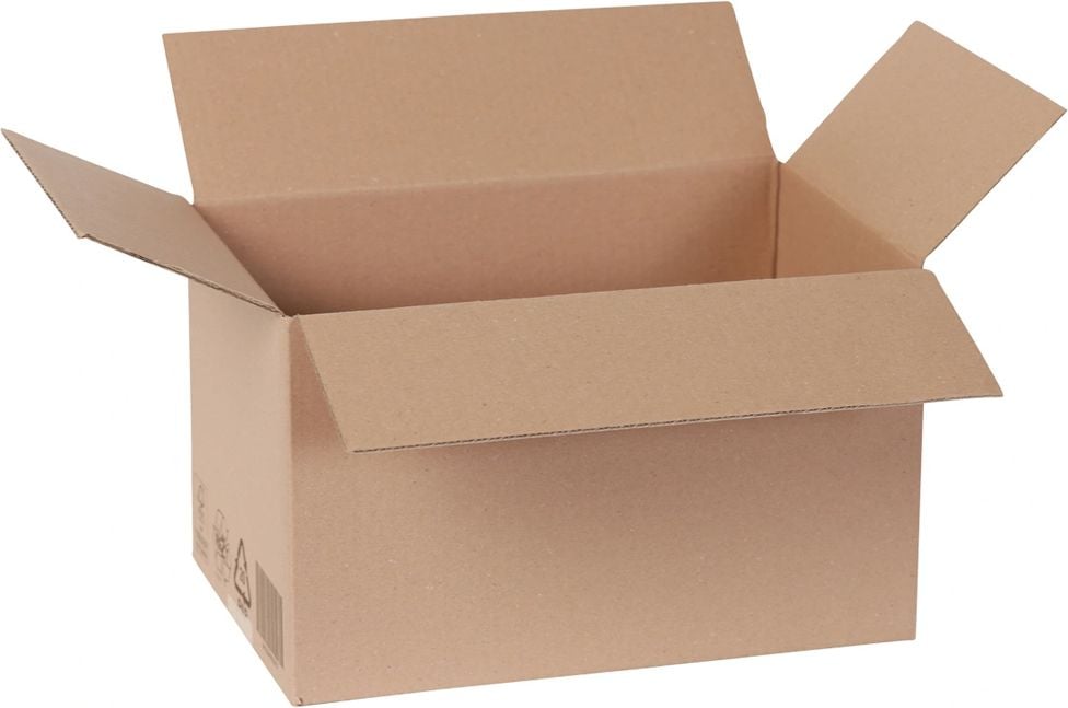 Versandkarton FEFCO 0201 KWP1-029, 294x194x188mm (LxBxH), braun, ohne
Höhenrillung, Pack 25 Stück