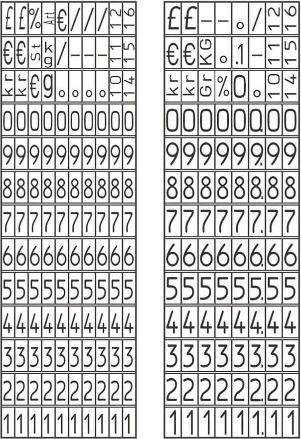 Preisauszeichner Zweckform PL2/18, 2-zeilig, 18-stellig (10 + 8), Kunststoff,
schwarz