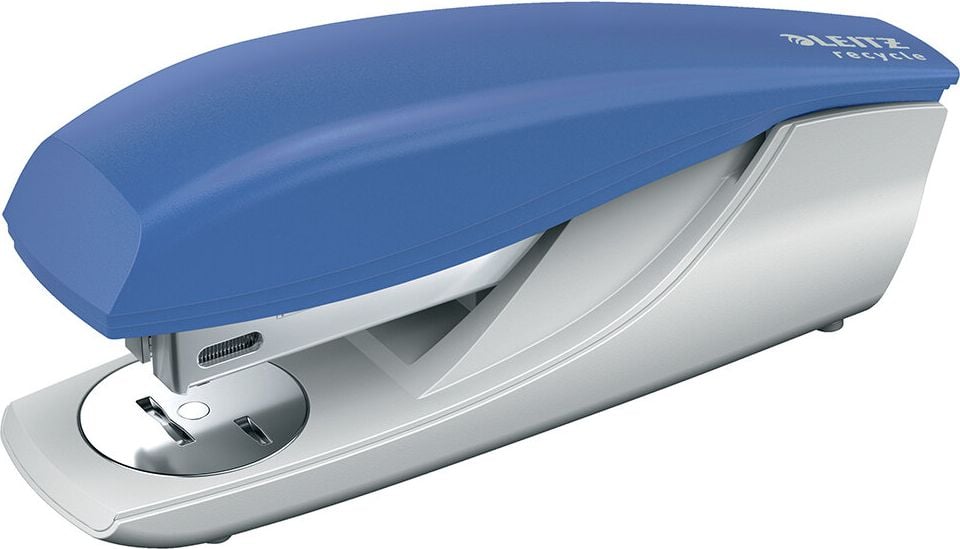 Heftgerät Leitz NeXXt Recycle 5604, bis 30 Blatt, Einlegetiefe: 40mm, für 24/6 + 26/6 Klammern, recycelter Kunststoff, blau