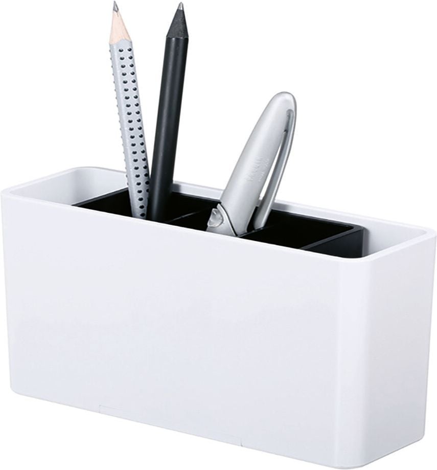 Stifteköcher HAN smart-Line 92120, 5 Fächer, Kunststoff, weiß
