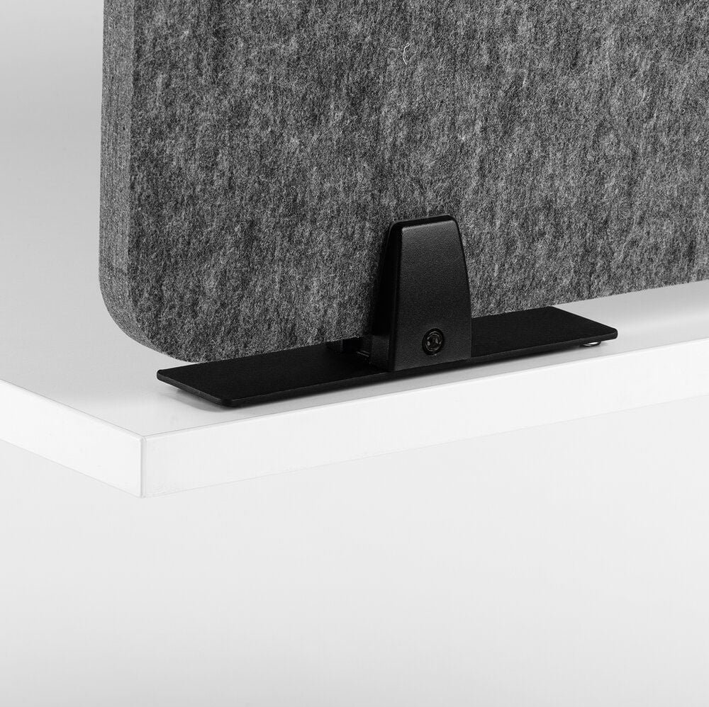 Tischtrennwand Durable EFFECT 120 313458 50x120cm, Klemmhalterung/Standfüße, schallabsorbierend, rahmenlos, doppelseitig nutzbar, faltbar, recyceltes PET-Filz, anthrazit