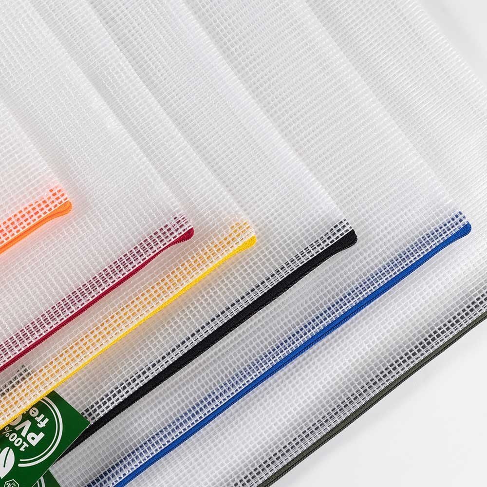 Kleinkrambeutel Foldersys 40600-94, Reißverschluss, sortiert (je 1 x A4, A5, A6, B4, B5, B6), EVA, transparent, Pack 6 Stück