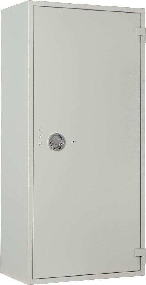 Sicherheitsschrank Format Seguro 70 022870-00000, 145,2x68,2x42,5cm, 158kg, Doppelbartschloss, Sicherheitsstufe S2 gemäß EN 14450, 258 Liter Volumen, hellgrau