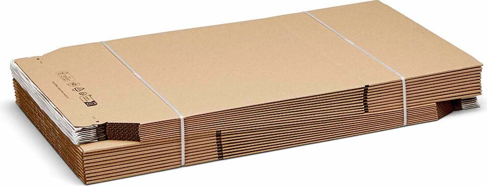 Universalverpackungen KBV-300, A4, Innenmaß: 300x220x80mm (LxBxH), variable
Höhe, B-Welle, braun, Pack 20 Stück