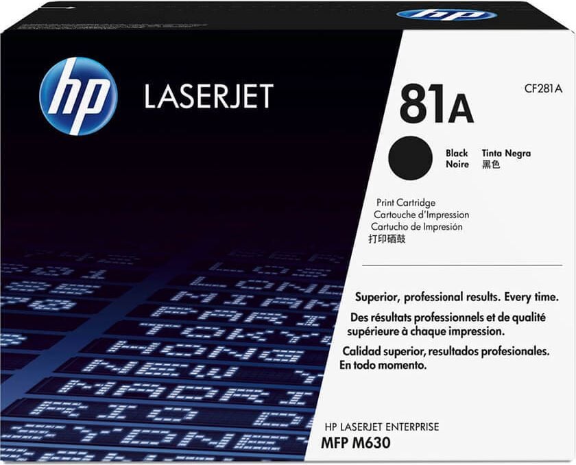 HP Lasertoner CF281A Nr. 81A, schwarz, 10.500 Seiten