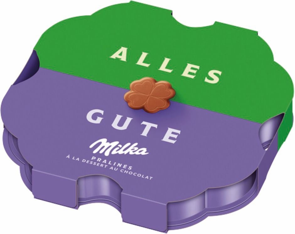 Pralinen Milka Alles Gute, 44g, Alpenmilch Schokolade Pralinen gefüllt mit feiner Milchcrème